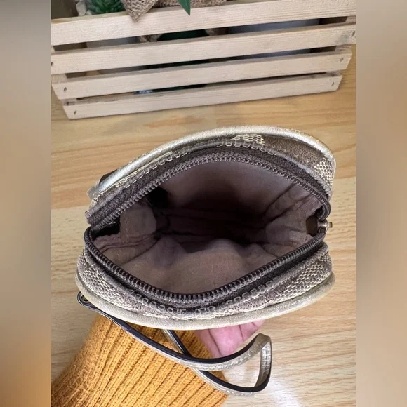 Coach Signature Brown Wristlet - Picture 11 of 12